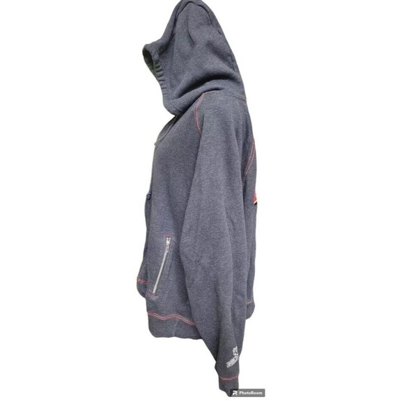 Dale Earnhardt Jr Gray Hoodie XL Embroidered Full Zip 88 Nascar Over The Wall - Picture 6 of 11